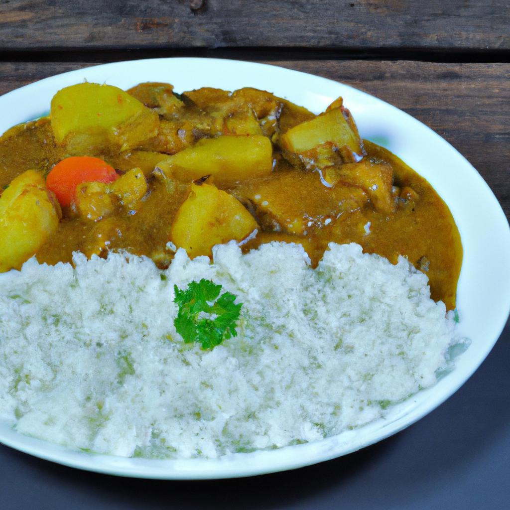 Kořeněné kari s rýží