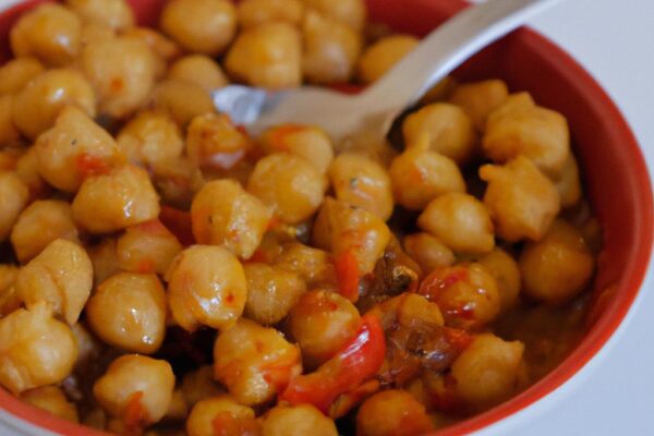 Kořeněná cizrna s rajčaty