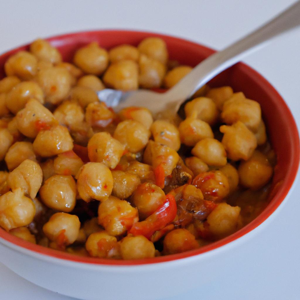 Kořeněná cizrna s rajčaty