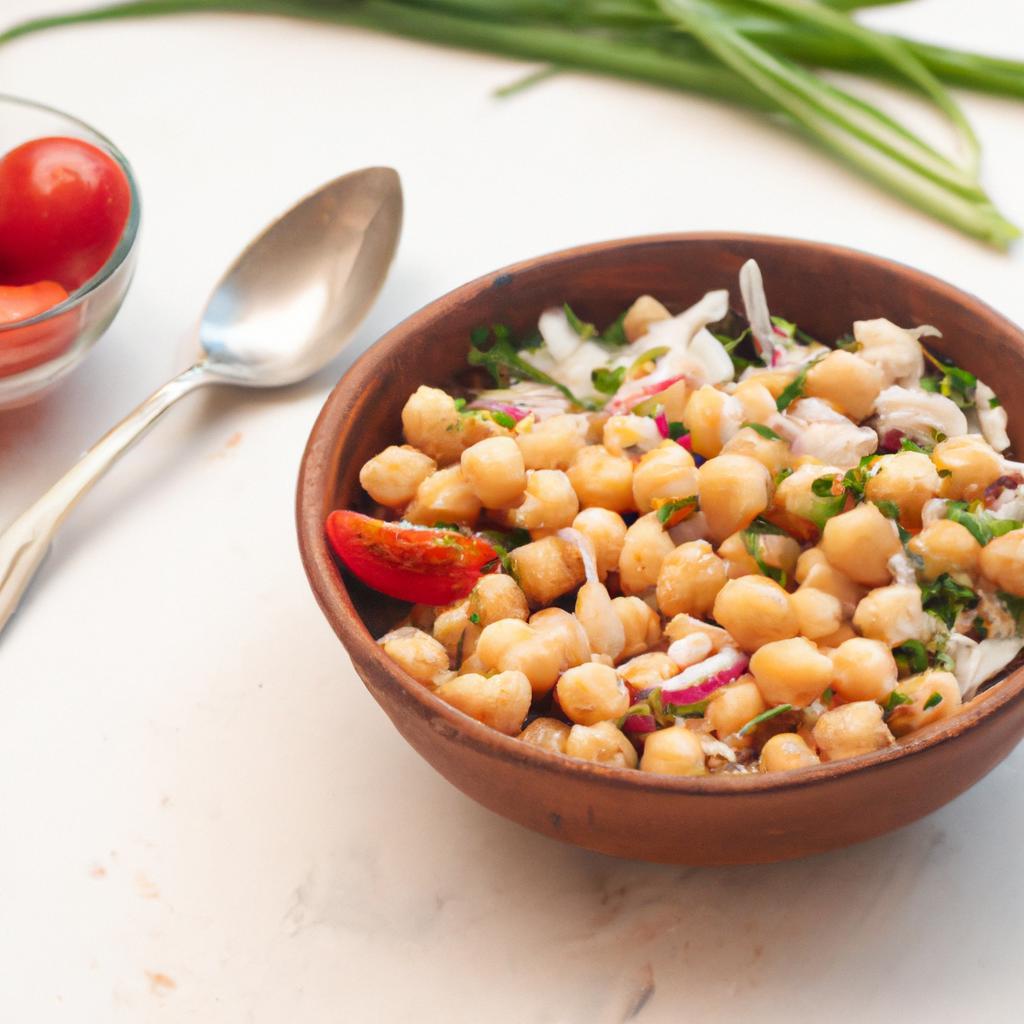 Cizrnový salát se zeleninou