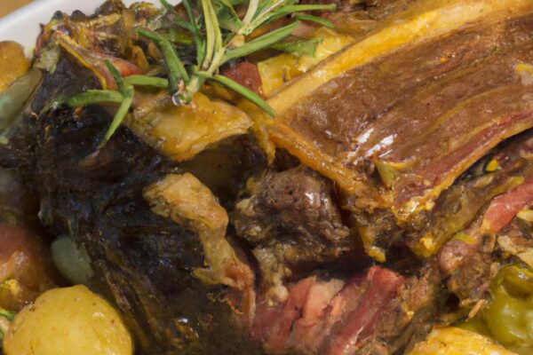 Pečené jihoamerické hovězí maso