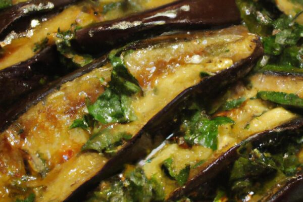 Pečený lilek s bylinkami