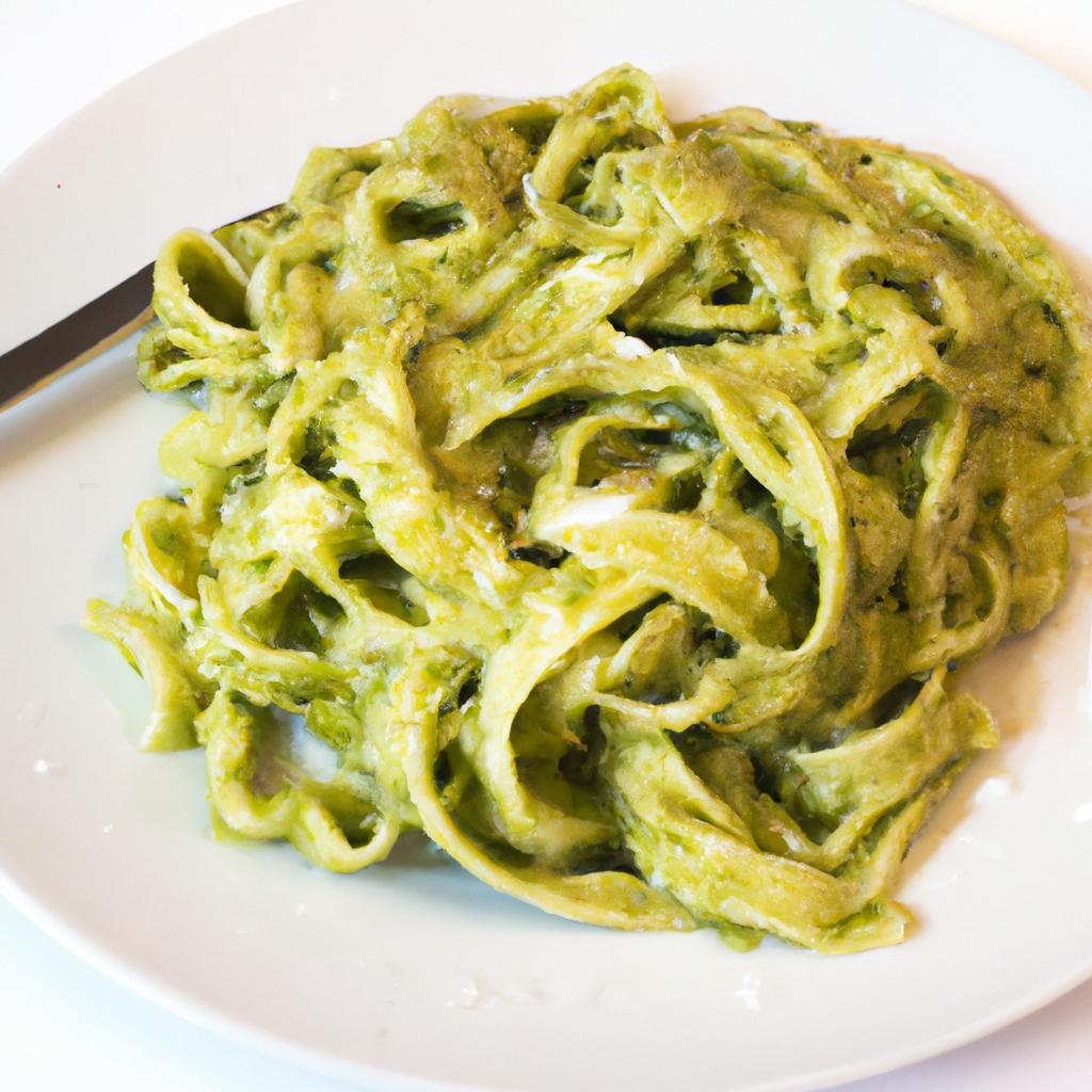 Domácí tagliatelle s pestem