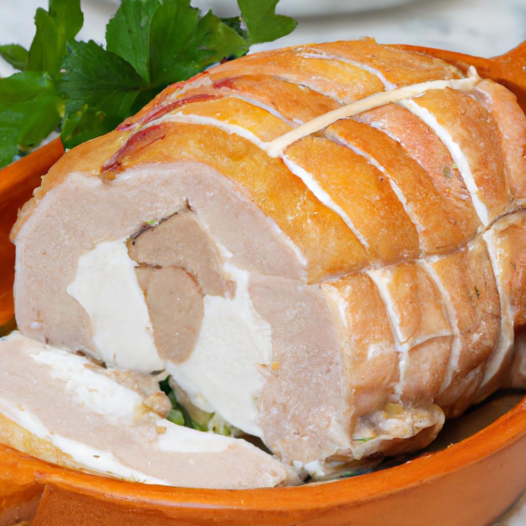 Krůtí roláda s bylinkami