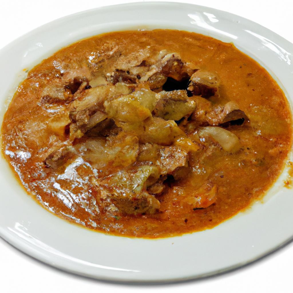 Staročeský hovězí guláš s cibulí