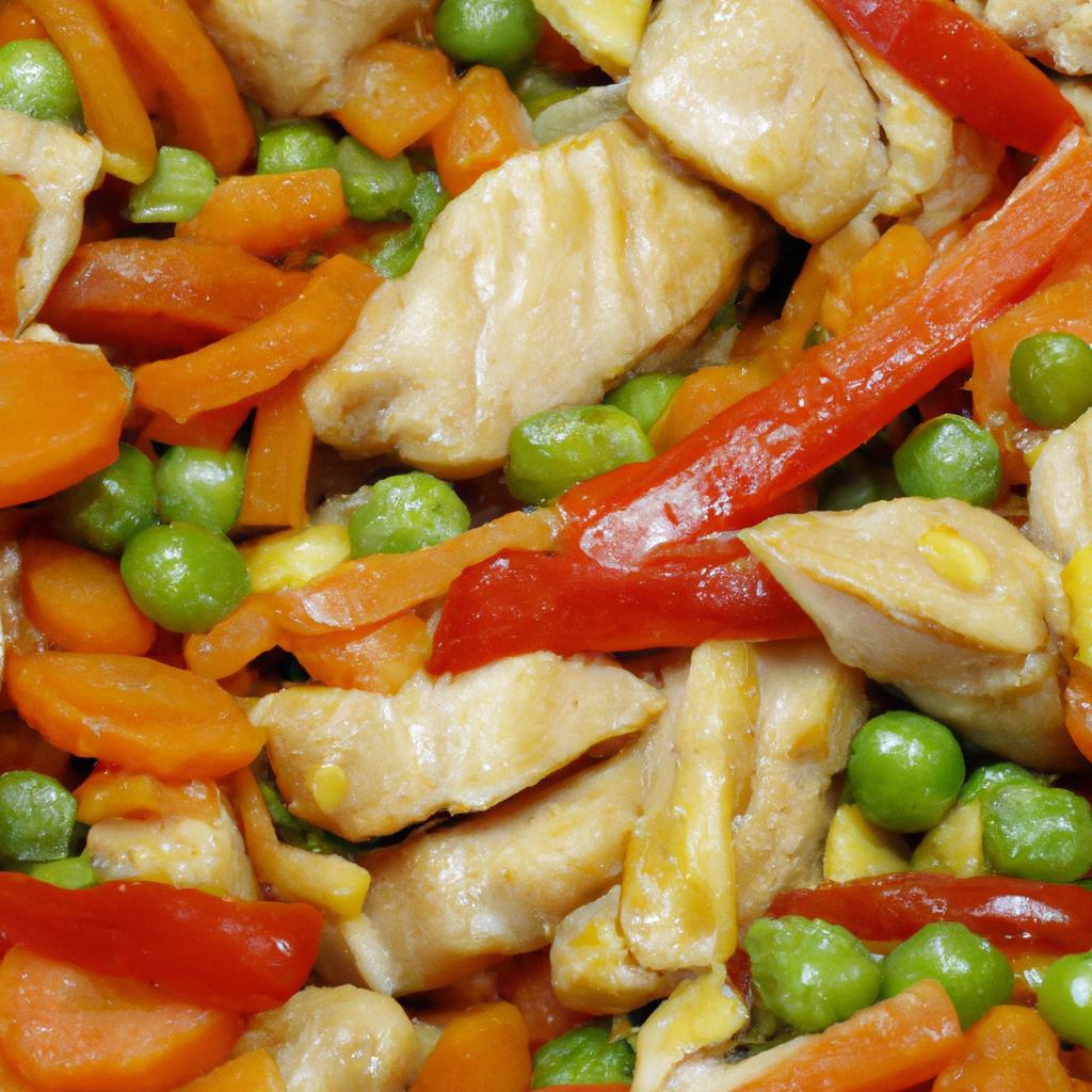 Kuřecí stir-fry se zeleninou