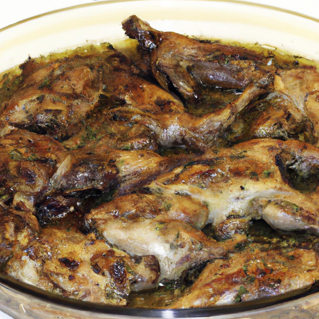 Pečený králík s bylinkami