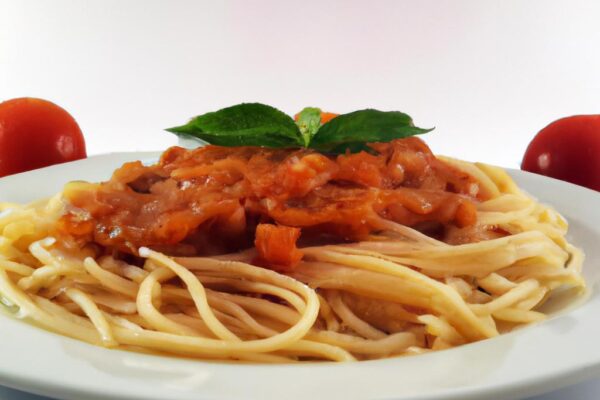 Domácí špagety s rajčaty