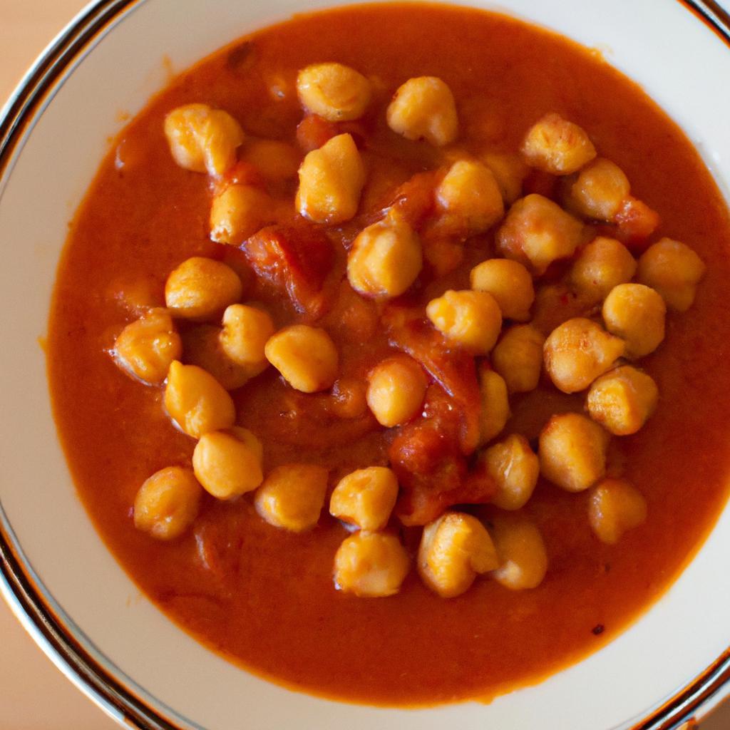 Cizrna v omáčce z rajčat