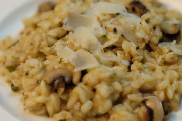 Risotto se žampiony a parmazánem