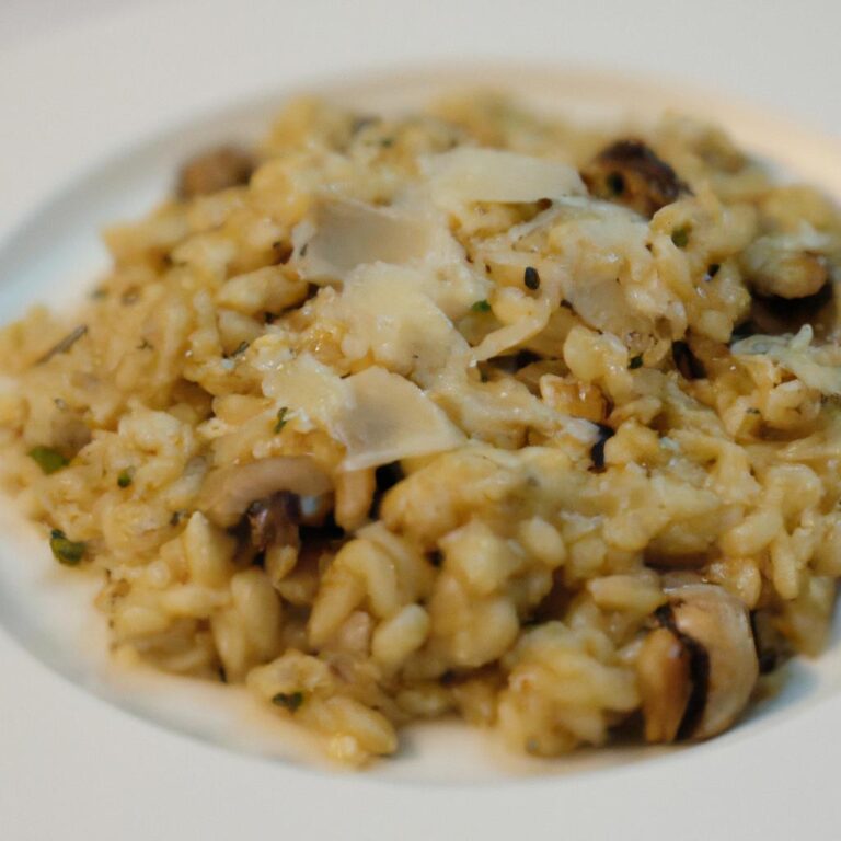 Risotto se žampiony a parmazánem