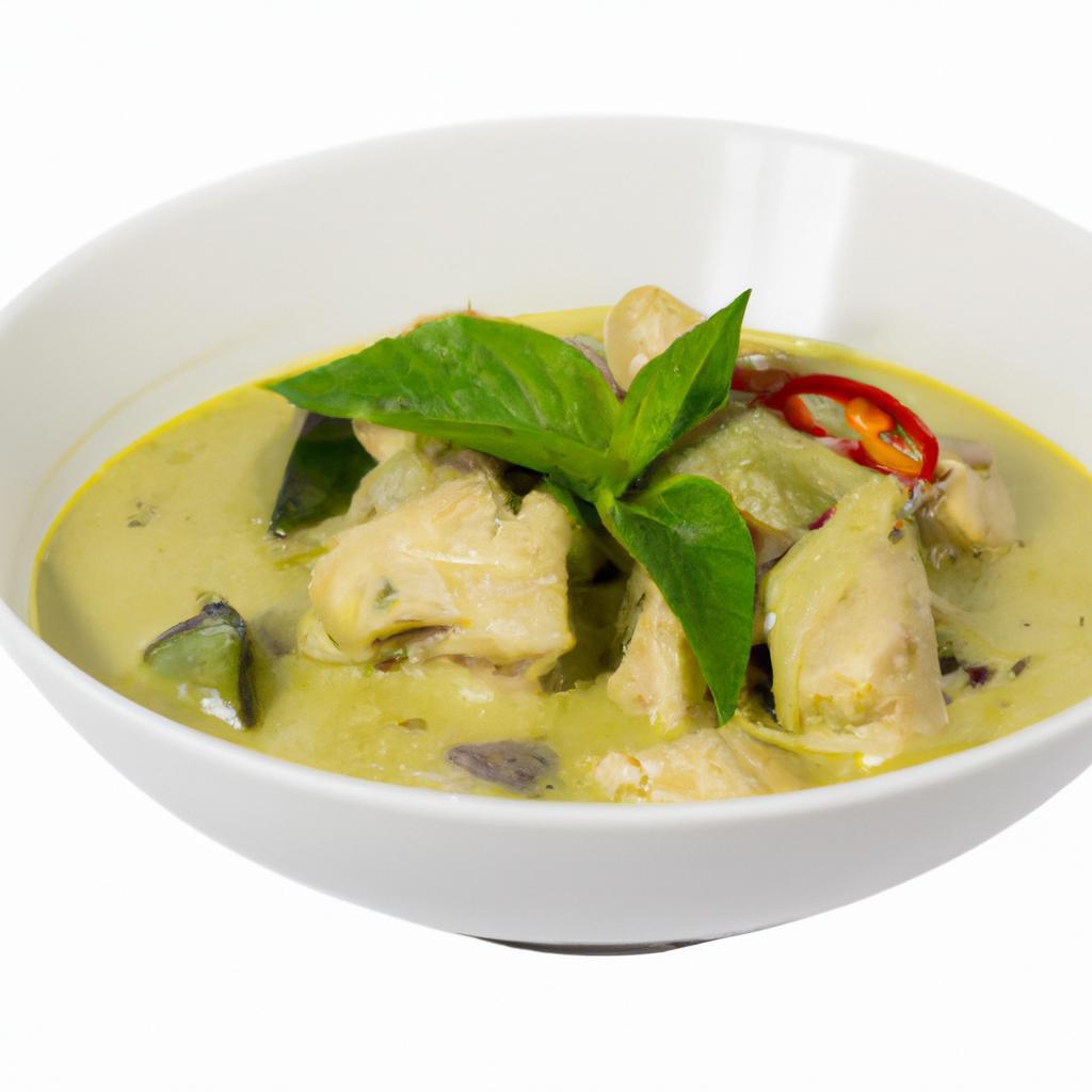 Thajské zelené curry s kuřetem