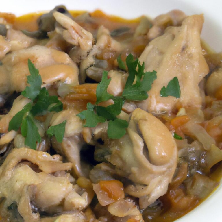 Králičí ragú na bílém víně