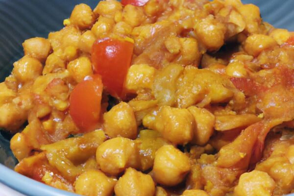 Cizrnový kari s rajčaty