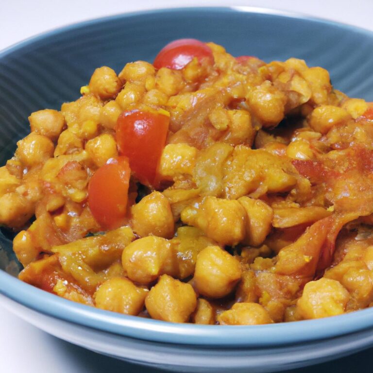 Cizrnový kari s rajčaty