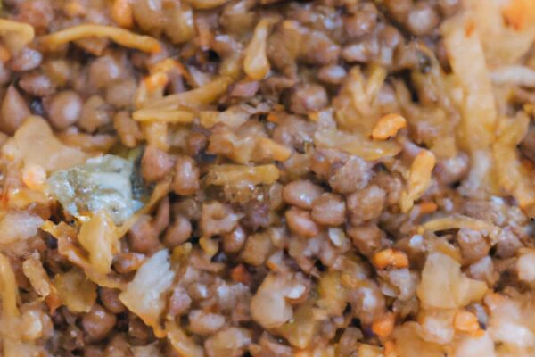 Veganské čočkové kari s rýží