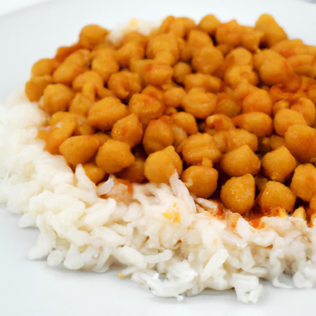 Kořeněná cizrna s rýží