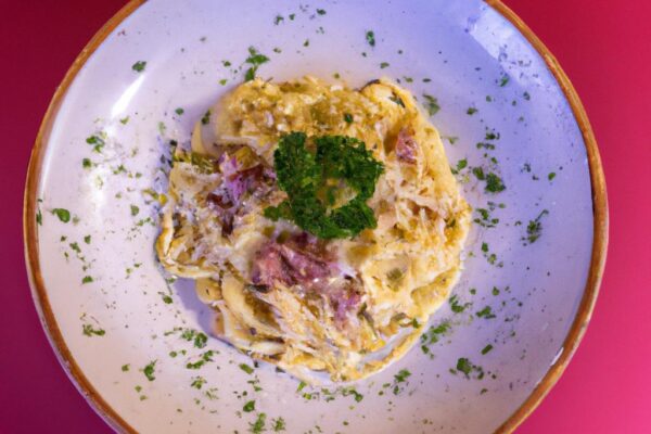 Klasické italské těstoviny Carbonara