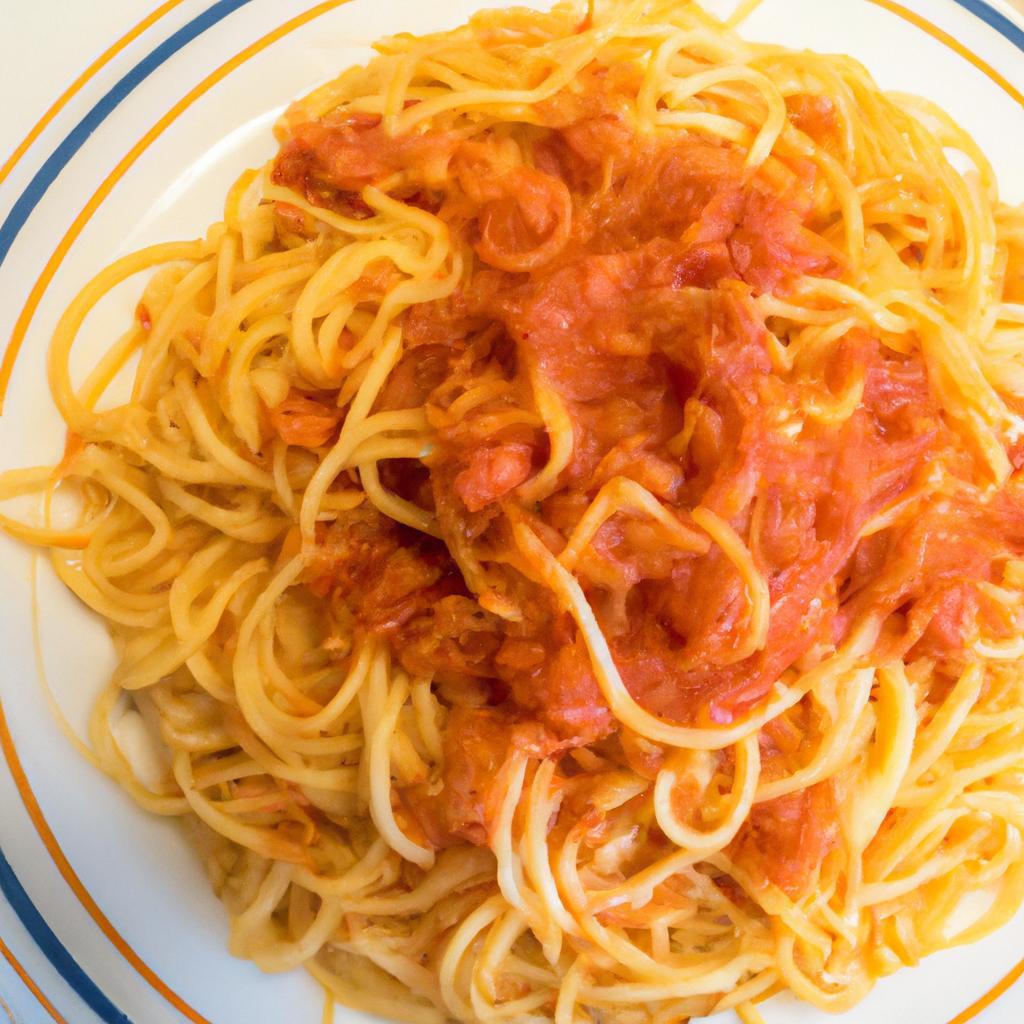 Domácí italské špagety s omáčkou