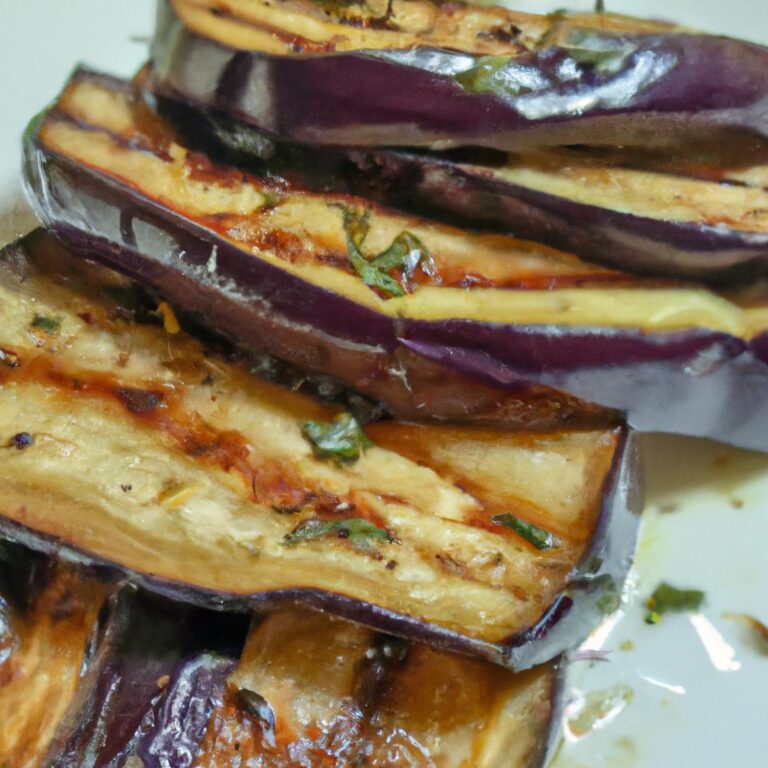 Grilovaný lilek s bylinkami