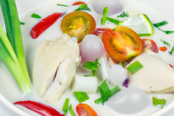 Thajská kuřecí polévka Tom Kha