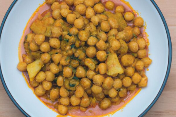 Veganské curry s cizrnou