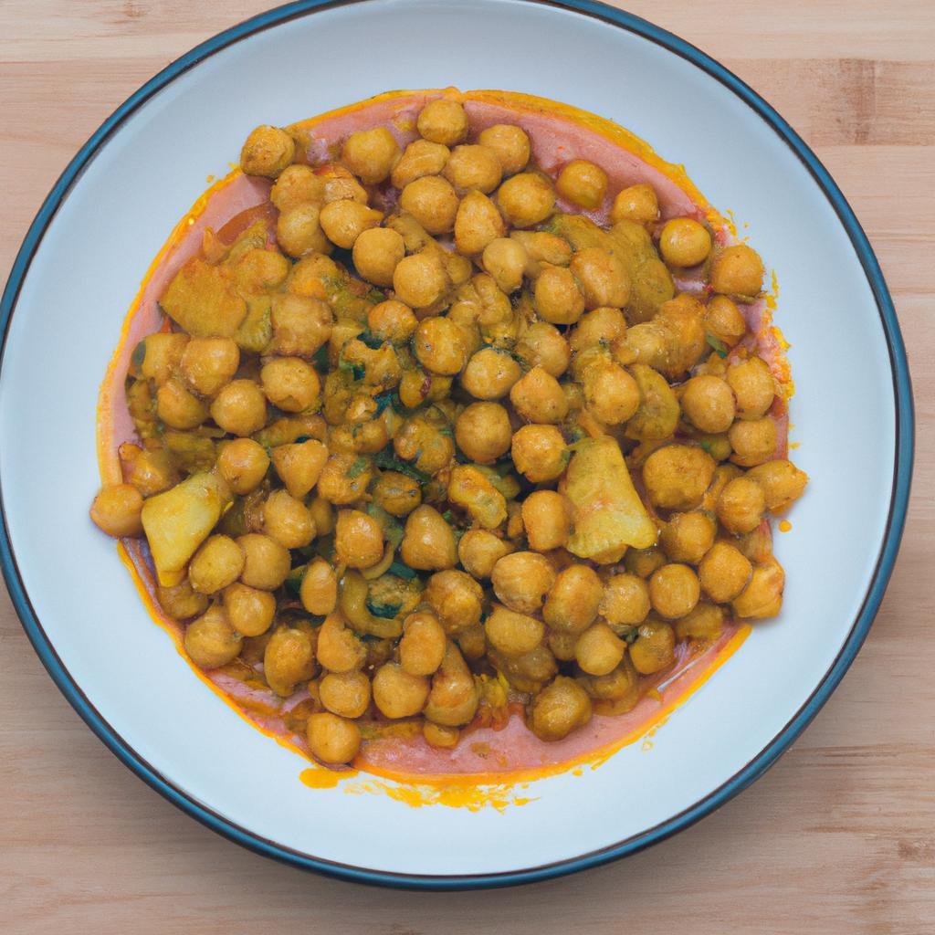 Veganské curry s cizrnou