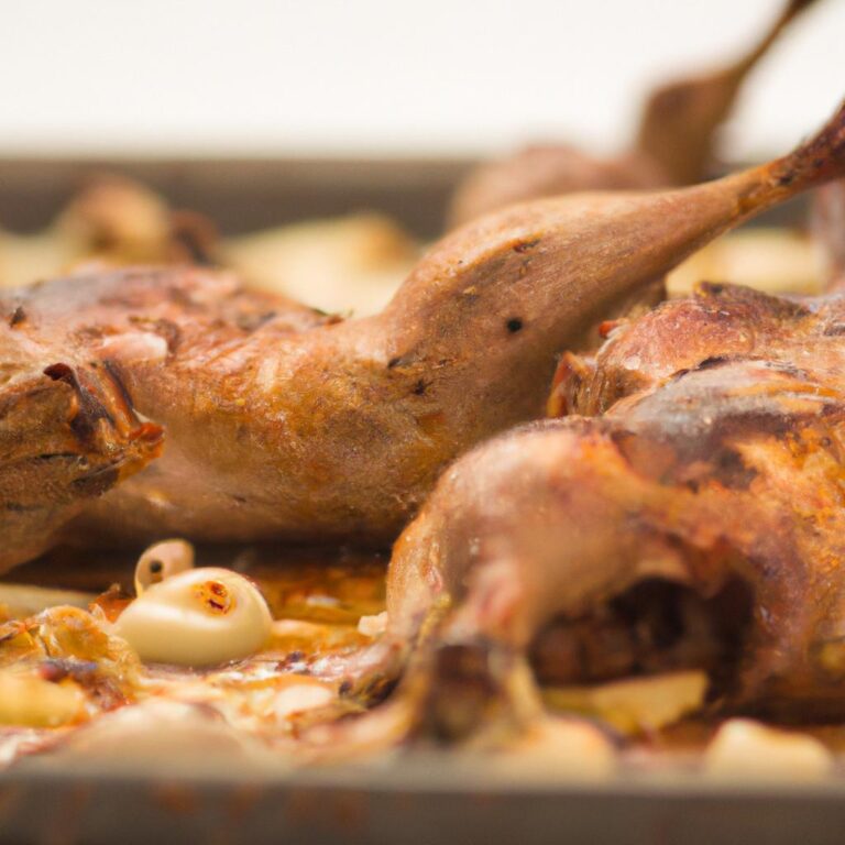 Králičí pečínka na česneku