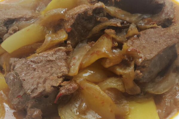 Staročeský hovězí guláš na cibuli
