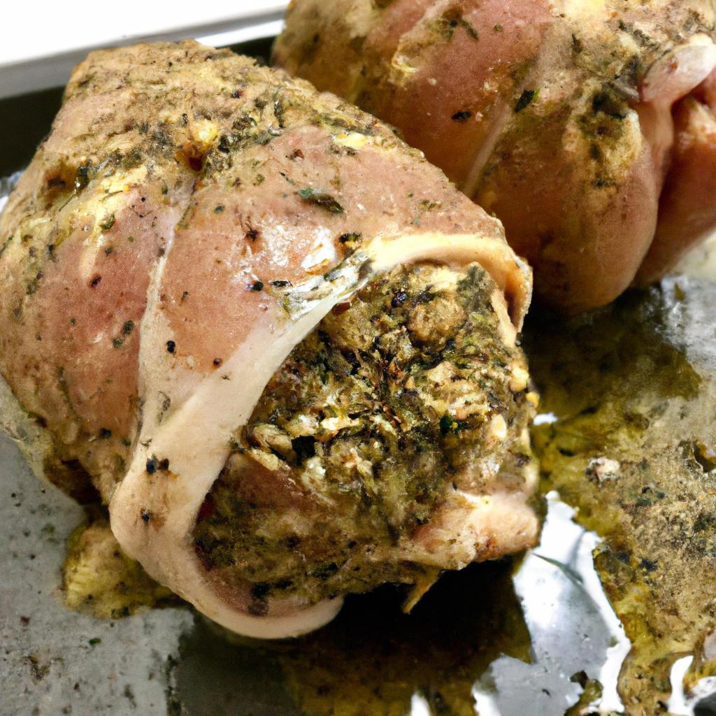 Kuřecí roláda s bylinkami