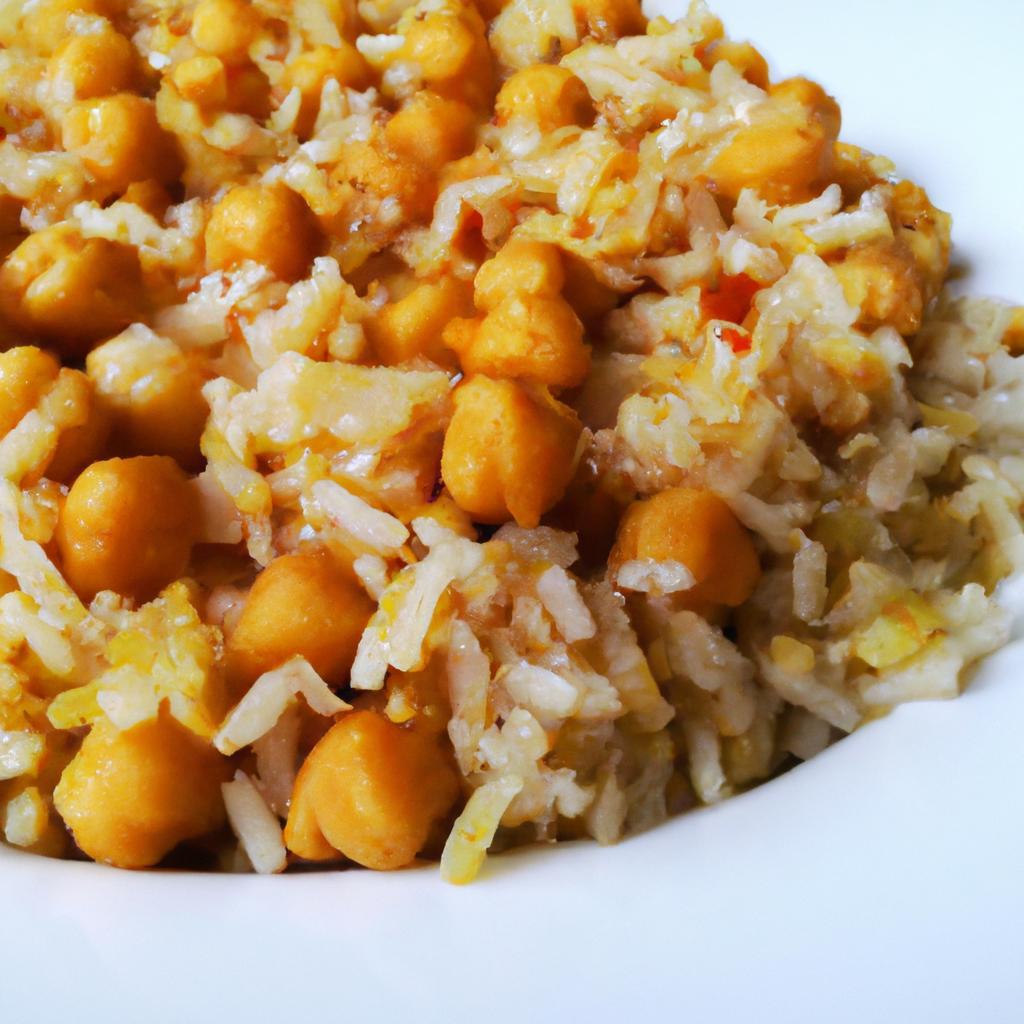 Kořeněná rýže s cizrnou