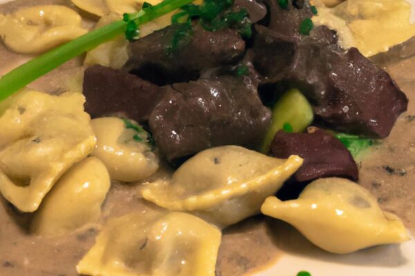 Hovězí na černo s knedlíkem