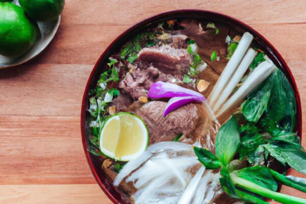 Tradiční vietnamská polévka Pho