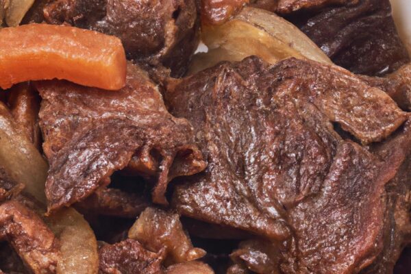 Dušené hovězí na červeném víně