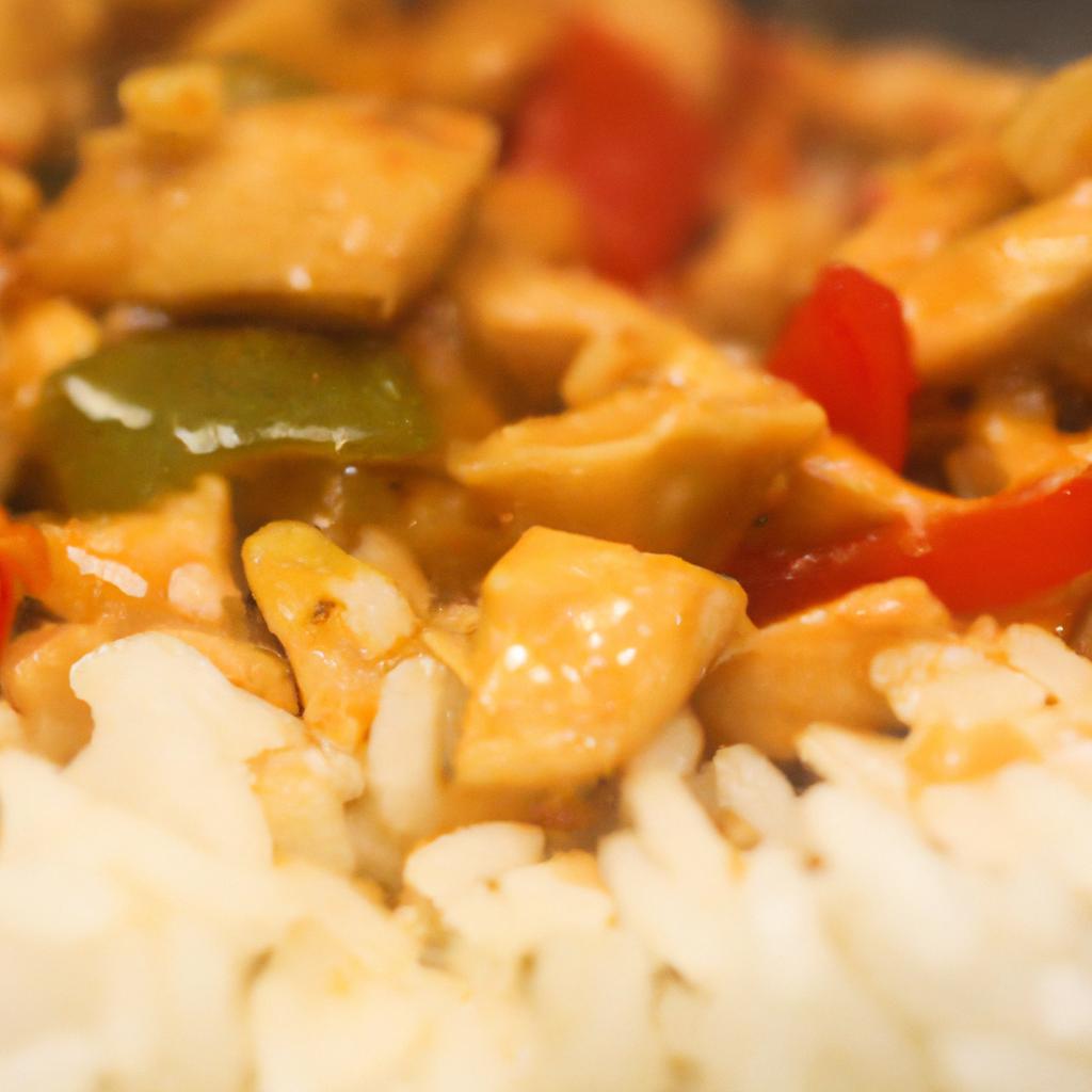 Kuřecí stir-fry s rýží