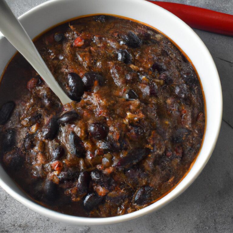 Veganské chilli s černými fazolemi