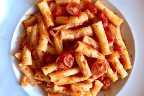 Tradiční italské těstoviny s rajčaty