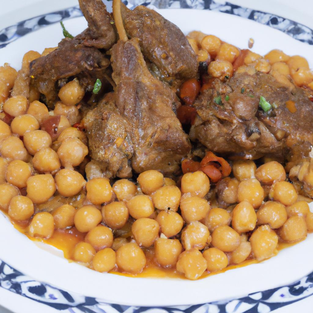 Pečené jehněčí s cizrnou