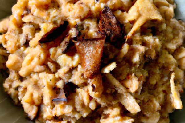 Risotto se sušenými hříbky