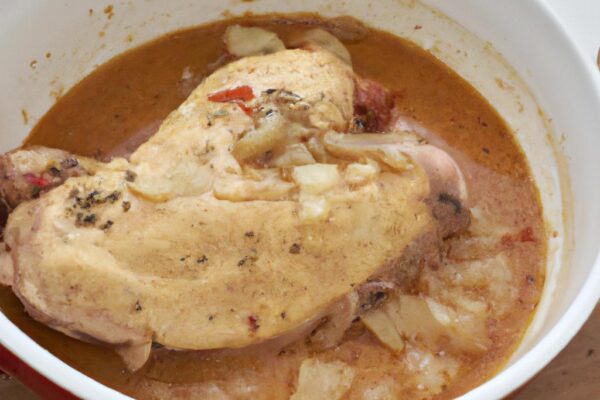 Kuřecí prsa na víně