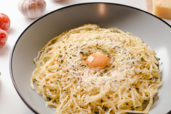 Domácí spaghetti carbonara podle Itálie