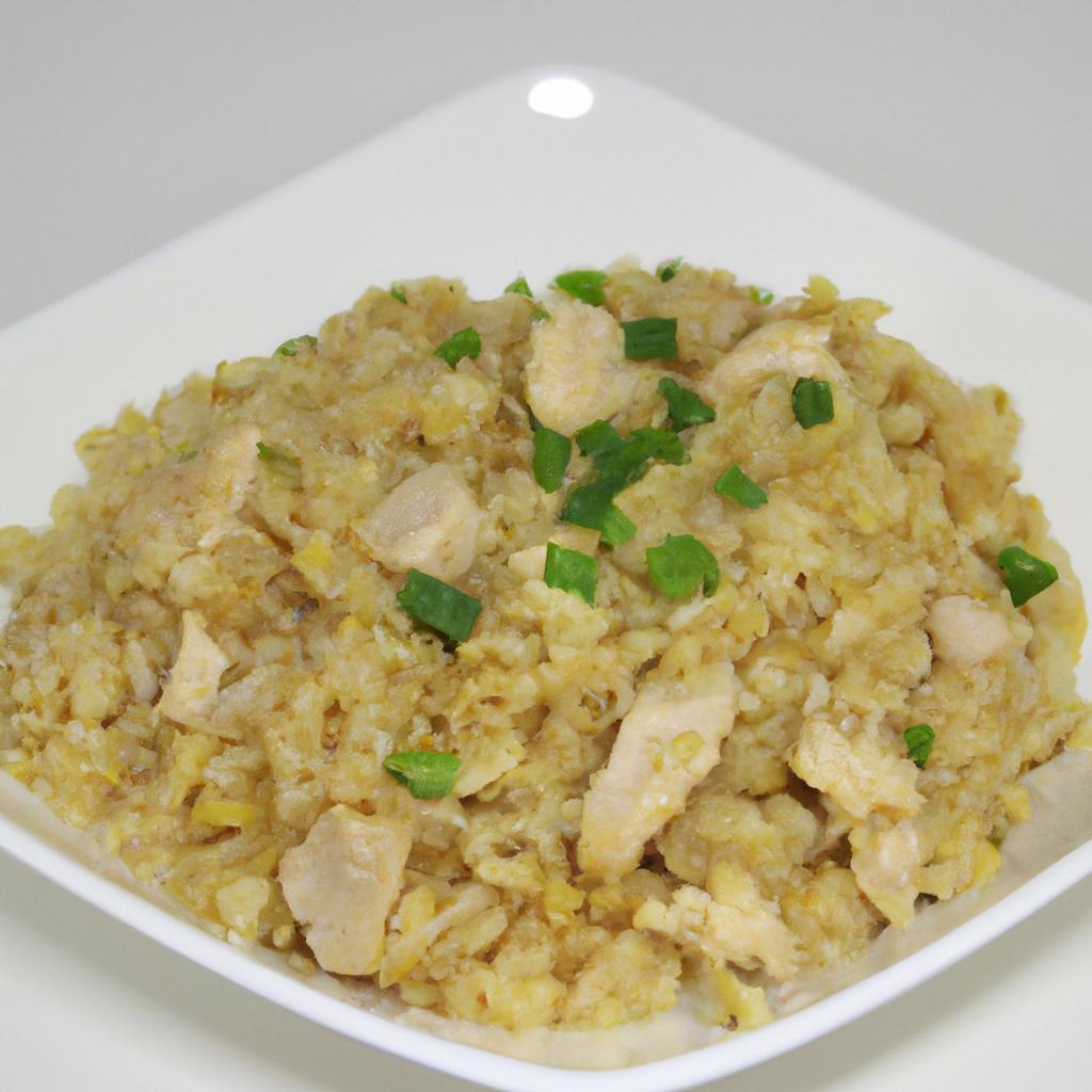 Restovaná rýže s kuřecím masem