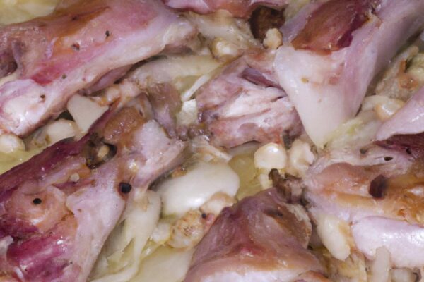 Králík na česneku a slanině